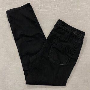 Prana Bridger Jeans Mens 33 x 30 Black Slim Fit Stretch Straight Organic Denim
